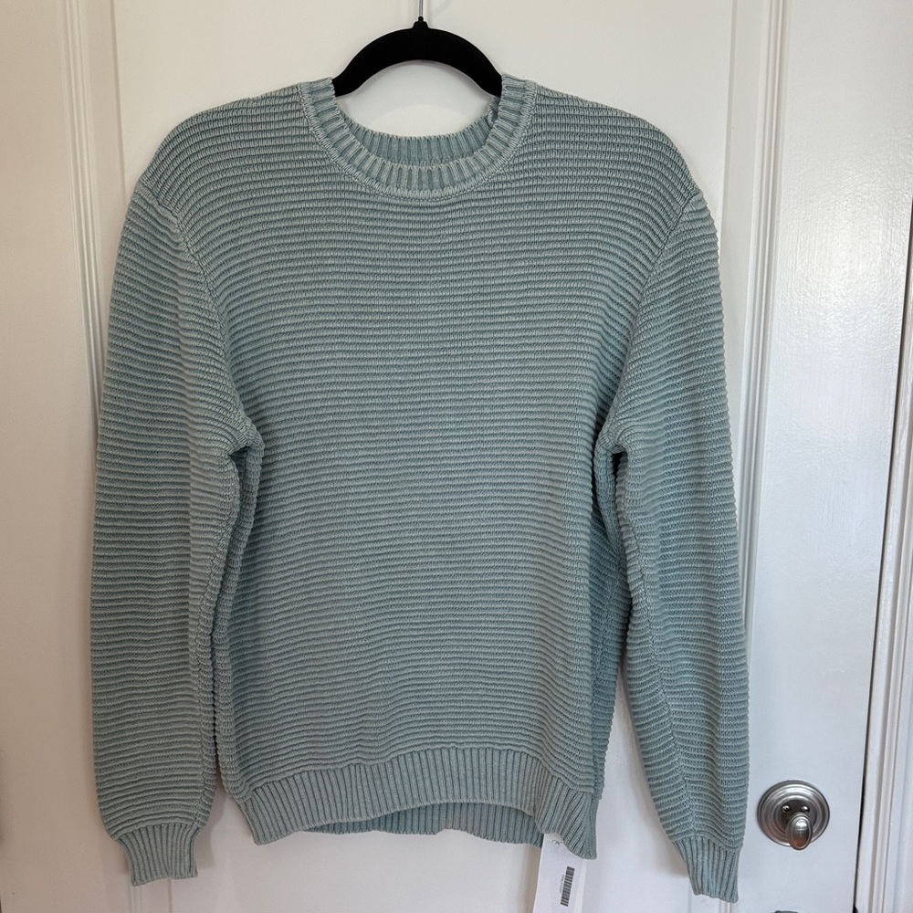 Marine Layer Men's Soft Blue Crewneck Sweater